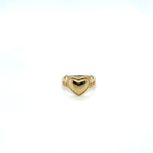 Load image into Gallery viewer, 14k Gold Heart Link Ring