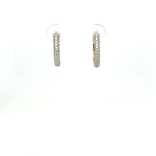 Load image into Gallery viewer, 14k Gold Oval Huggies .