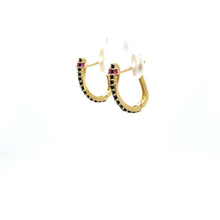 Load image into Gallery viewer, 14k Gold Snake Huggies .