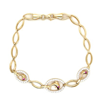 Load image into Gallery viewer, 14k Gold Dolphins Bracelet .
