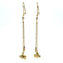 Load image into Gallery viewer, 14k Gold Elephant Dangle Earrings .