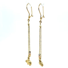 Load image into Gallery viewer, 14k Gold Elephant Dangle Earrings .