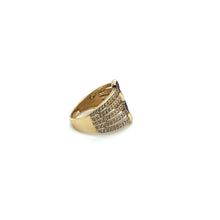 Load image into Gallery viewer, 14k Gold Heart Tiers Ring .