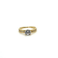Load image into Gallery viewer, 14k Gold Round Engagement Ring .