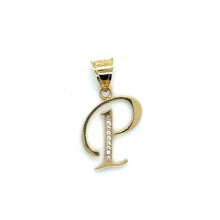 Load image into Gallery viewer, 14k Gold Letter Pendant .