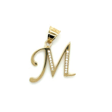 Load image into Gallery viewer, 14k Gold Letter Pendant .