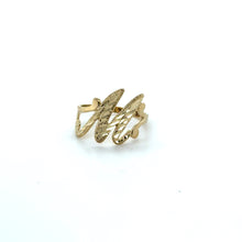 Load image into Gallery viewer, 14k Gold Cursive Initial Ring .