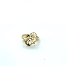Load image into Gallery viewer, 14k Gold Cursive Initial Ring .