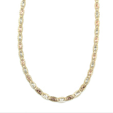 Load image into Gallery viewer, 14k Tri Gold Valentino 2.5mm Chain .