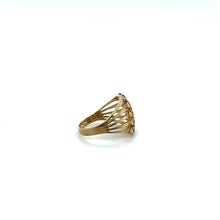 Load image into Gallery viewer, 10k Gold Red Stacked Ring .