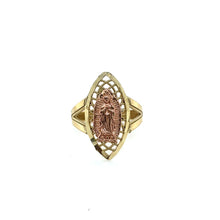 Load image into Gallery viewer, 10k Gold Our Lady of Guadalupe Oval Ring .