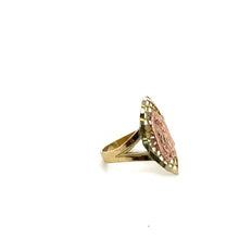 Load image into Gallery viewer, 10k Gold Our Lady of Guadalupe Oval Ring .