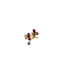 Load image into Gallery viewer, 10k Gold Pink Butterfly Ring .