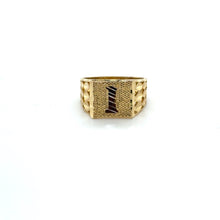 Load image into Gallery viewer, 10k Gold Mens Initial Ring .