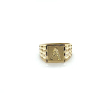 Load image into Gallery viewer, 10k Gold Mens Initial Ring .