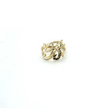 Load image into Gallery viewer, 10K Gold Cursive Initial Ring .