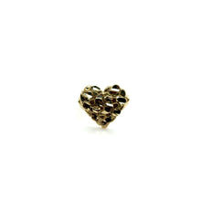 Load image into Gallery viewer, 10k Gold Heart Nugget Ring .