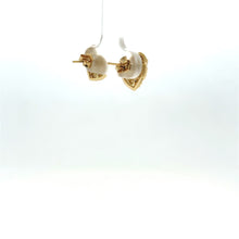 Load image into Gallery viewer, 14k Heart Nugget Earrings