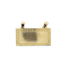 Load image into Gallery viewer, 14k Gold Plain Rectangle Custom Pendant .