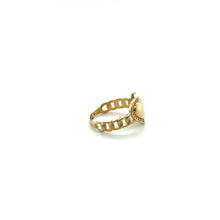 Load image into Gallery viewer, 14k Gold Plain Heart Chino Link Ring .