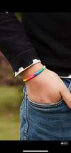 Load image into Gallery viewer, 12 pieces of rainbow friendship adjustable bracelets